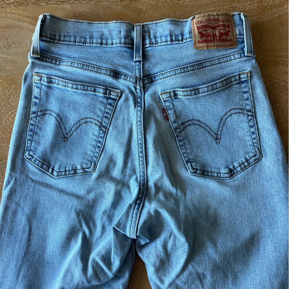 Levi's Sky Blue Ripped Denim Pants